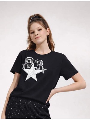 Queen Kids Queenkids Kız Çocuk 2008 Basic Tişört Siyah