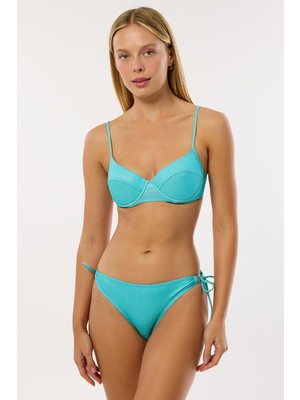 Ayyıldız 4529 Mint Simli Kaplı Balkonet Bikini Takımı