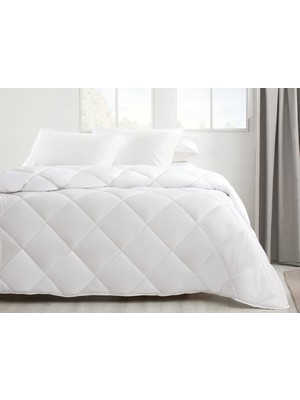 English Home Siesta Mikrofiber Çift Kişilik Yorgan 195x215 cm Beyaz