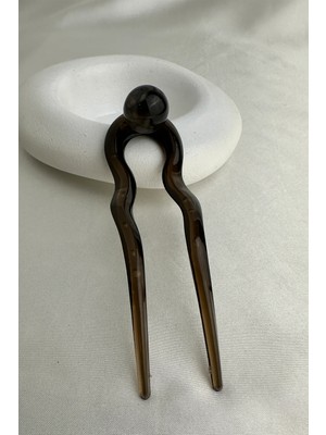 Modex Topçuk Detay Saç Topuz Tokası (12CM)