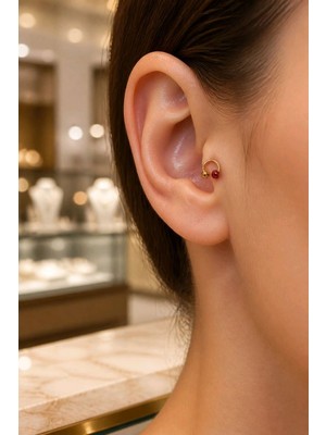 Monalisa Home Çelik Figürlü Unisex Tragus Pırsıng