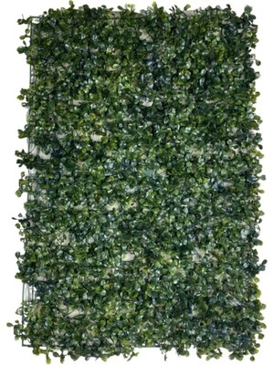 Cihan Çiçekçilik 10'lu Yapay Çiçek Duvar Kaplama Panel Şimşir Tabaka 40x60 Cm