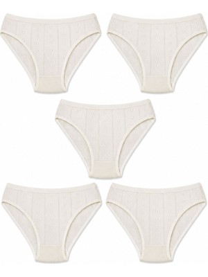 Hepsine Rakip 5li Kadın Jakarlı Bikini Klimalı Kaliteli Ekonomik Yumuşak