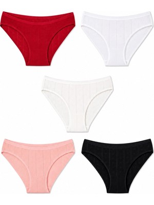 Hepsine Rakip 5li Kadın Jakarlı Bikini Klimalı Kaliteli Ekonomik Yumuşak