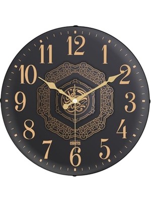 Cekar Store 36 cm Gerçek Bombe Cam Akar Saniye Sessiz Mekanizma Dekoratif Duvar Saati MR34