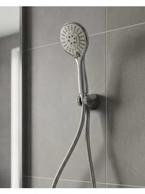 Nevamel® Çok Fonksiyonlu El Duşu Başlığı Spiral Hortumlu Dayanıklı Duş Seti
