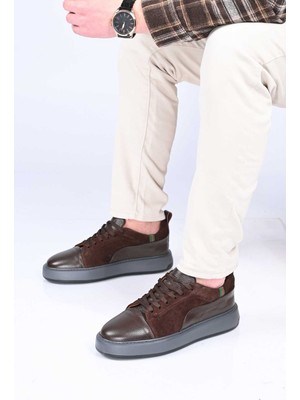 Bestello Bağcıklı Eva Taban Hakiki Deri Sneaker 174-22034 Erkek Ayakkabı