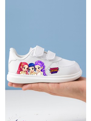 ALCdesing Prenses Kızlar  Baskılı  Kız Çocuk Spor Ayakkabı ve Sneakers