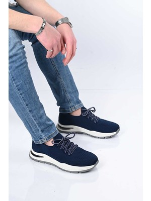 Bestello Bağcıklı Eva Taban Triko Sneaker 333-1994 Erkek Ayakkabı