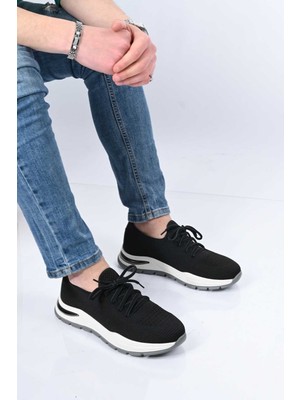 Bestello Bağcıklı Eva Taban Triko Sneaker 333-1994 Erkek Ayakkabı