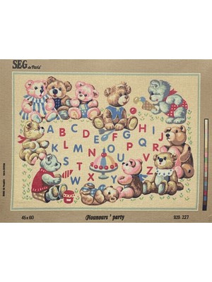Seg de Paris Seg Baskılı Goblen 929 227 Nounours Party 45X60CM Tablo Pano