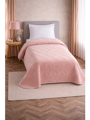 Bella Home Kristal Tek Kişilik Düz Renk Battaniye |160X220 cm | Modern, Yumuşak ve Konforlu
