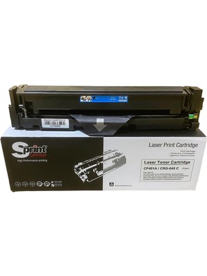 Sprint S-Prınt CF401 (201A) / CRG-045 Mavi Toner (1.4k*)