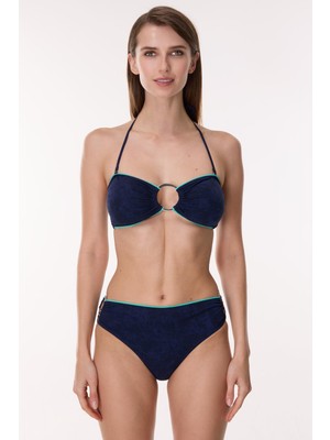 Ayyıldız 6500 Lacivert Straplez Bikini Takımı