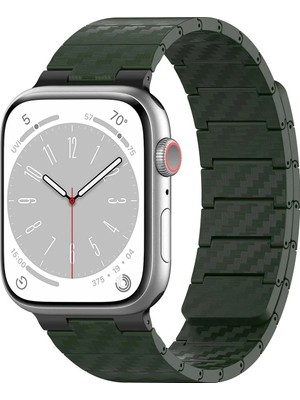 Durukar®  Watch 45MM Carbon Steel Kordon - Koyu Yeşil