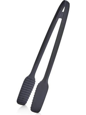 Hereveoyuncak Maşa - 220 Dereceye Kadar Dayanıklı Yanmaz - Yapışmaz Plastik Izzgara Maşası 30 cm