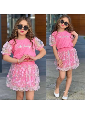 Calperia 32097 Hello Beautiful Tüllü Balon Etek Kız Takım