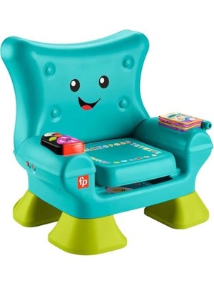 Cekar Store Fisher-Price Birden Fazla Dil Desteğiyle Yürüme Çağındaki 1 Yaş ve Üzeri Çocuklar Için Işıklar, Şarkılar ve Aktiviteler Içeren, Turkuaz Renkli Koltuk Şeklinde Eğitici Oyuncak, JGK94
