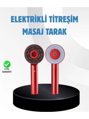 Nevamel® Saç Büyüme Destekleyici Elektrikli Masaj Tarak LED ve Titreşimli