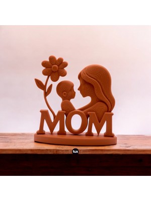 Mays 3D Studio Mom Yazılı Anne ve Çocuk Dekoratif Biblo