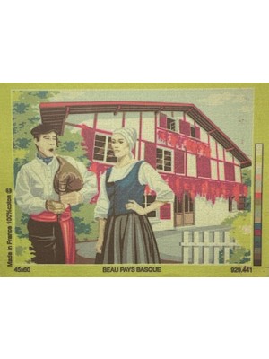 Seg de Paris Seg Baskılı Goblen 929 441 Beau Pays Basque 45X60CM Tablo Pano