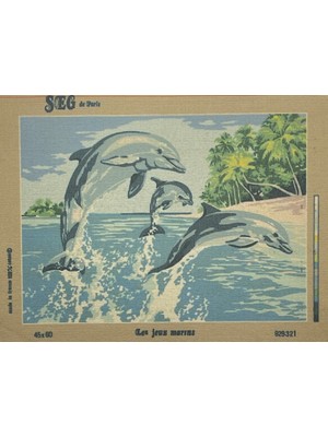 Seg de Paris Seg Baskılı Goblen 929 321 Les Jeux Marins 45X60CM Tablo Pano