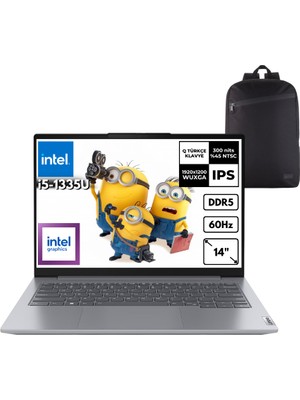 Lenovo Thinkbook 14 G6 Irl I5-1335U 40-Gbddr5 2 Tbssd Iris Xe Graphics 14" Wuxga Windows 11 Home + Hmf Sırt Çantası 21KG00Y5TRHMF40