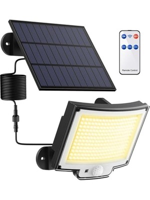 Cekar Store Güneş Enerjili, Hareket Sensörlü, 228 Boncuk LED AYDINLATMA/GT-SL33          [enerji Sınıfı A+++]