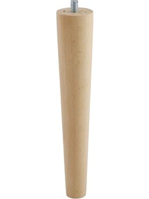 Cekar Store BADEM10 Ahşap Ayak Sehpa Masa Baza Çekyat Puf Tabure Ünite Koltuk Ayağı Mobilya Ayakları M8 Civatalı 20 cm