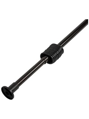 Cekar Store Banyo Perde Borusu 160CM-260CM Siyah Duş Perde Borusu Duşakabin Perde Askısı Yaylı Duş Borusu Metal
