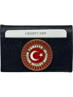 Trend Cüzdan Süper Mini Kredi Kartlık Tbmm Rozetli Hakiki Deri