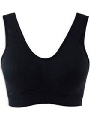 Siyah Dikişsiz Kadın Pedli Sütyen Korse - 704 Mery Woman
