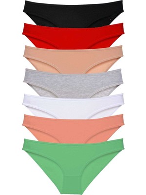 7 Adet Süper Eko Set Likralı Kadın Slip Külot Set 1 Mery Woman