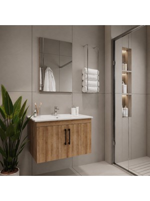 Creavit D20 Banyo Dolabı Seti Çekmeceli 65 cm Everest