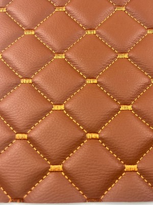 Sayın Tekstil Kapitone Baklava Desenli Deri Oto Döşemelik