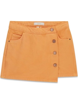 Guess Bg Store Kız Çocuk Turuncu Şort Etek