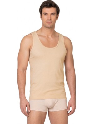 Özkan Underwear Özkan 12403 Erkek Likrasız Premium Kumaş Pamuklu Modal Esnek Rahat Kalın Askılı Atlet