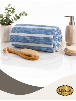 Marla Home %100 Pamuk Dokuma Peştemal Havlu | Plaj & Banyo Havlusu | 100X170 cm