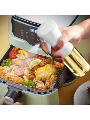Tuba Toptaş 210 ml Tetikli Sprey Cam Yağ Limon Sos Spreyi Yağ Şişesi Airfryer- Tava  Yağdanlık