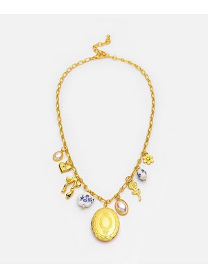 İpekyol Kombine Charm'lı Zincir Kolye IS1260051052265