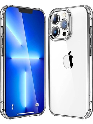 TKÇ iPhone 13 Pro Max 6.7inç Shockproof Darbe Emici Silikon KILIF-(5775)