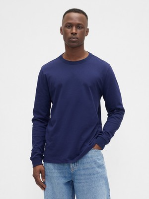Gap Erkek Lacivert Everyday Soft Bisiklet Yaka T-Shirt