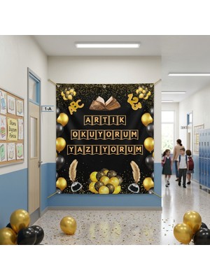 Ti Play Okuma Bayramı Hatıra Fotoğrafı Panosu Pvc Vinil Pano Süsü 160 x 200 cm | Tek Parça 04