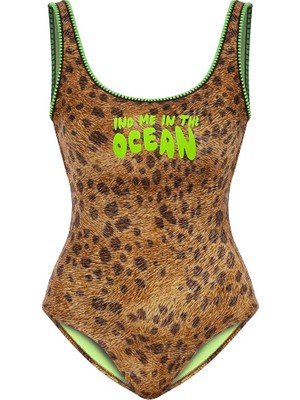Twist SLOGANLI ANIMAL PRINT MAYO TS1260054018007