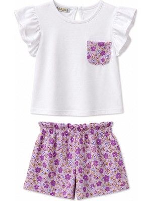 Baby Lory Kids Store Kız Çocuk Çiçekli Şort Takım