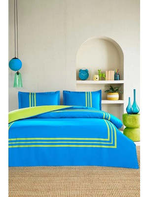 Özdilek Neon Frame Çift Kişilik Lastikli Çarşaf Nevresim Takımı