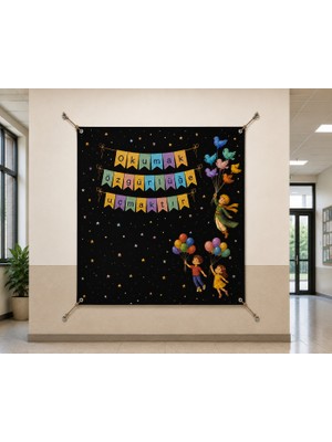 Ti Play Okuma Bayramı Hatıra Fotoğrafı Panosu Pvc Vinil Pano Süsü 160 x 200 cm | Tek Parça