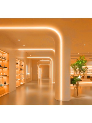 RISHANG Cob Şerit LED 24V ve Trafo Kiti – 10 Metre Set - Metrede 480 LED – Yüksek Crı > 90 – Noktasız Aydınlatma