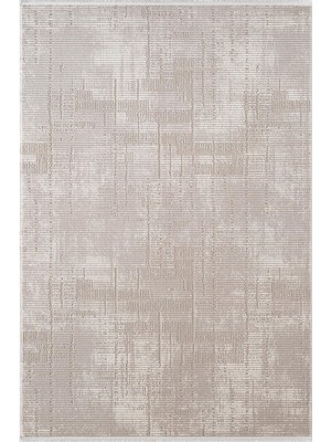Karmen Halı Arya A02357 Krem Gri Akrilik Halı Dekoratif Modern Desen Yumuşak Tozuaz Salon Halısı