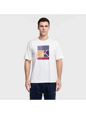 Lescon Erkek Basketbol Ekru Kısa Kol T-Shırt 26B-1053